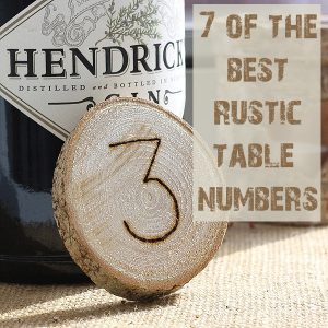 best rustic wedding table numbers ideas