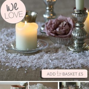 white snow flakes winter wedding decorations