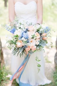Blue Pink Peach wedding ideas
