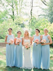 Blue Pink Peach wedding ideas
