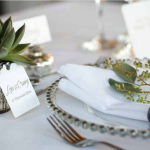 Mercury Silver Tea Light Holders Used To Hold Succulent Wedding Favours