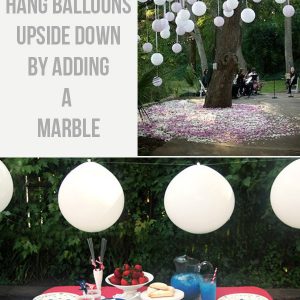 How To Hang Balloons Upside Down For Weddings
