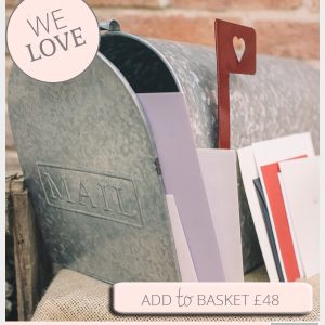american style wedding mailbox