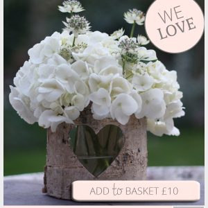 bark vase rustic table centre vase