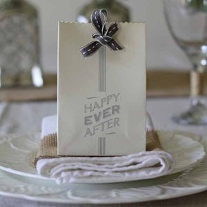 happy ever after wedding favour bag