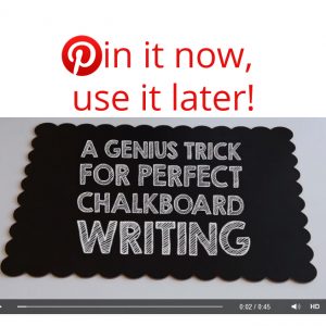 how to write nicely on a blackboard wedding sign