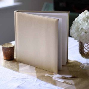 gold guest book
