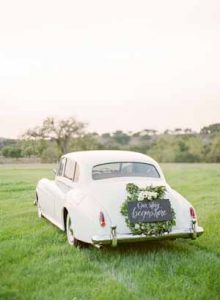 wedding getaway car