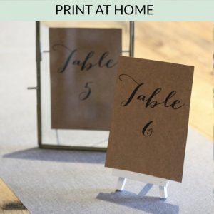 wedding table number ideas