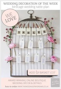 Birdcage wedding table plan available from @theweddingomd