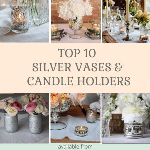 Top 10 silver vases and candle holders available from @theweddingomd