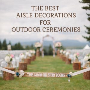 the best asile decorations for outdooor ceremonies