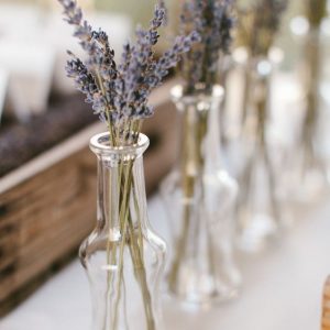 dried lavender wedding centrepieces