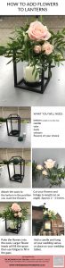 HOW TO ADD LANTERNS TO FLOWERS FOR WEDDINGS