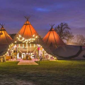 teepee the perfect venue for an autumn festival wedding