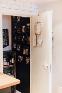 Industrial Living loft apartment chalkboard wall photos