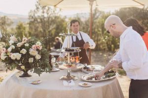 Italian wedding food stations aperitivo