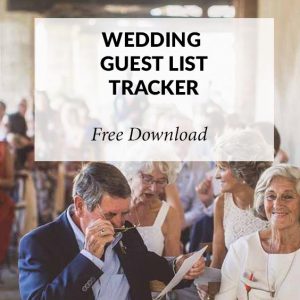 wedding guest list tracker free download