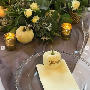 autumnal wedding centrepieces pumpkins halloween