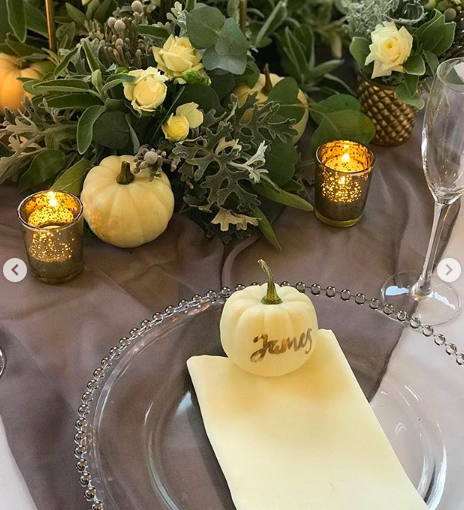 autumnal wedding centrepieces pumpkins halloween