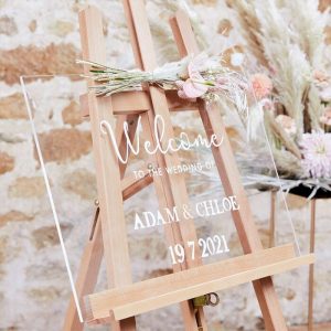 acrylic wedding signs the wedding of my dreams