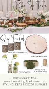 rustic woodland top table styling for barn weddings
