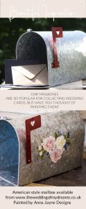 wedding mailboxes for wedding cards hand painted available The Wedding of my Dreams