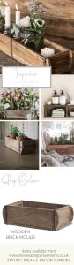 Ways to use wooden brick moulds at wedding decorations and home styling
