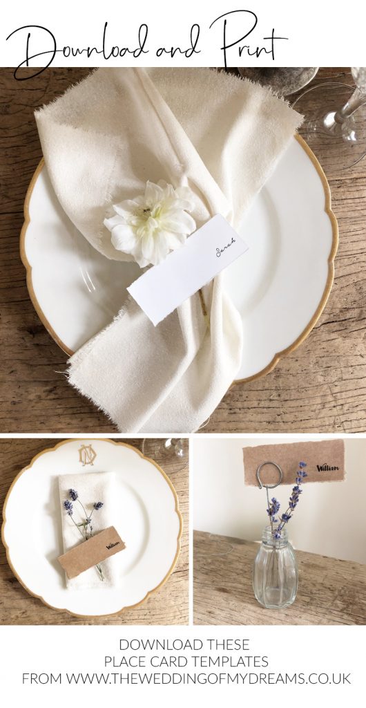 Printable Name Place Cards Wedding - Wedding Place Cards Template Download And Print 530x1024 