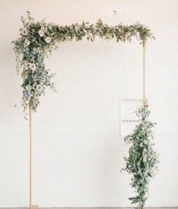 wedding backdrops copper arches