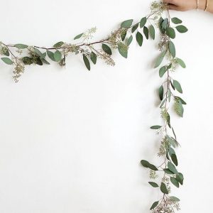 eucalyptus garlands simple wedding backdrops
