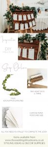 DIY wedding table plan wedding venue styling ideas rustic