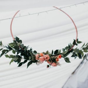 Hanging Hoops Wedding Floral Decorations