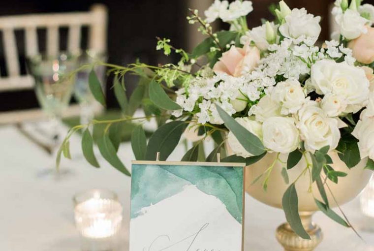 Gold footed bowls wedding centrepieces glass and gold tealights