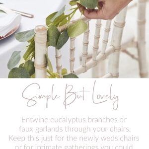 wedding chair decorating ideas foliage garlands eucalyptus