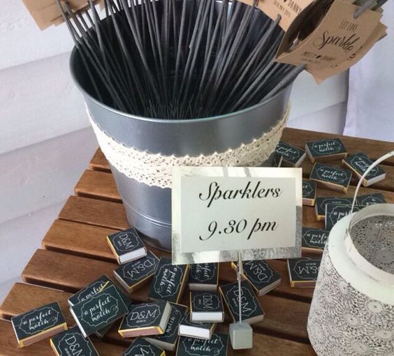 sparklers affordable wedding favours guests will love