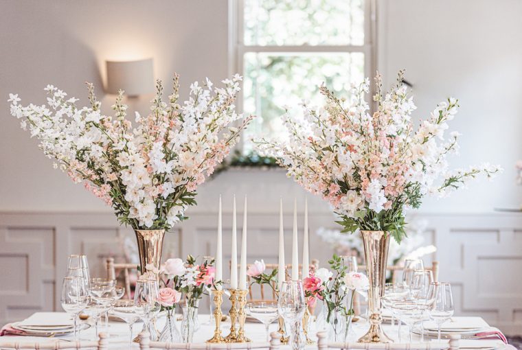 Gold wedding centrpieces gold candlesticks wedding ideas