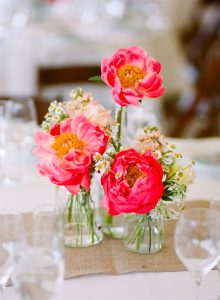 wedding bottle vases centrepeices