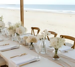 beach wedding decor
