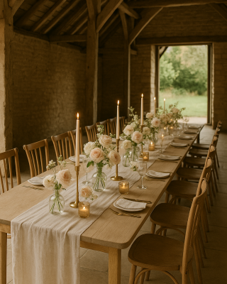 Barn Wedding decorations uk